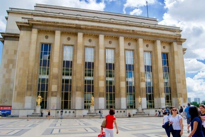 The Palais de Chaillot at Trocadero in Paris, home of the Cite de l'Architecture